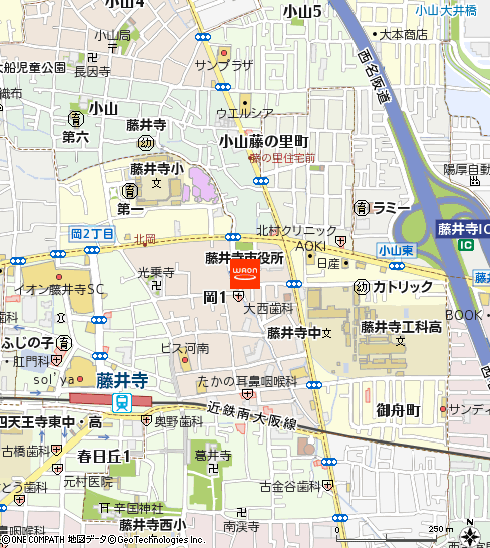 イオンフードスタイル藤井寺店付近の地図